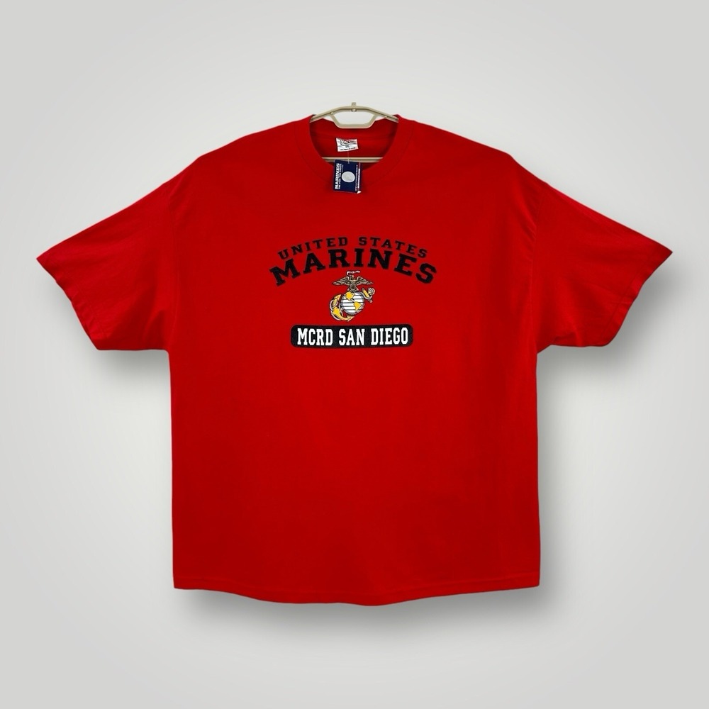 NEW TCX US MARINES MCRD SAN DIEGO T-Shirt Red Mens 3XL Officially Licensed NWT
